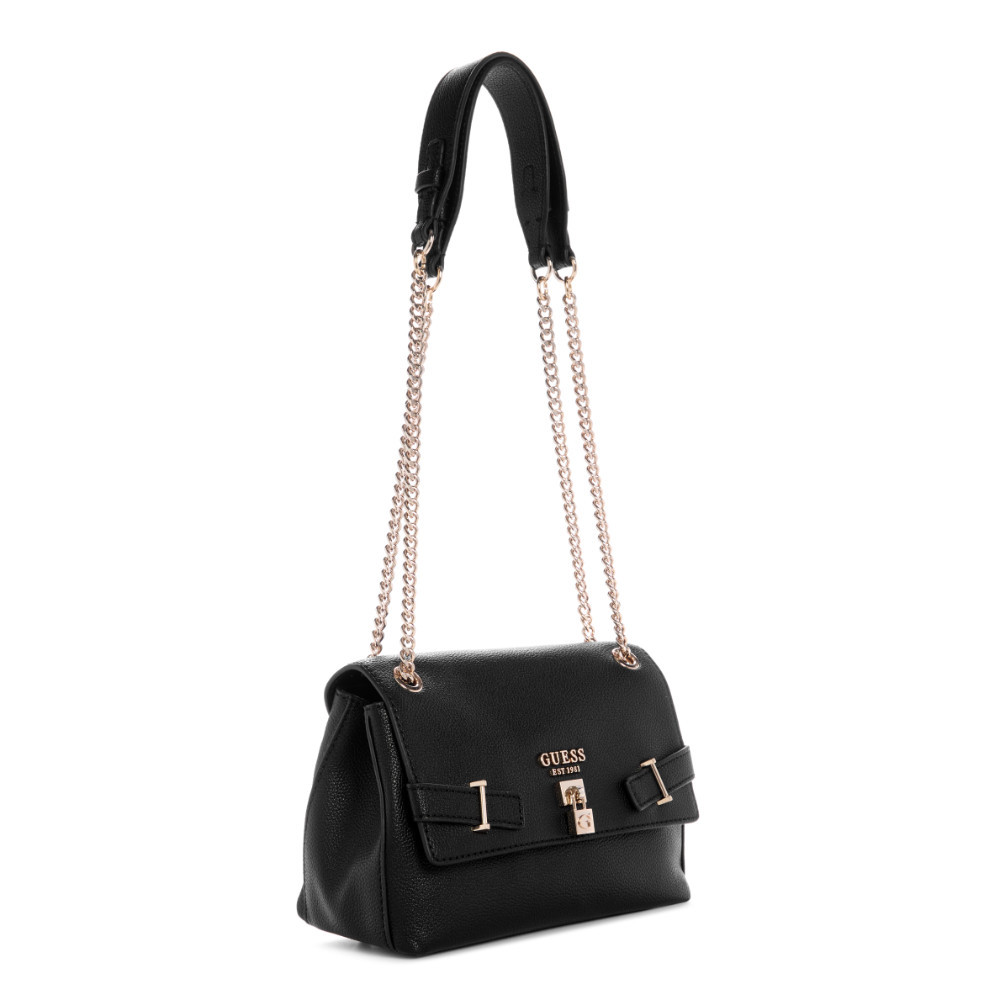 GUESS حقيبة كروس YESBA بغطاء قابلة للتحويل — أسود