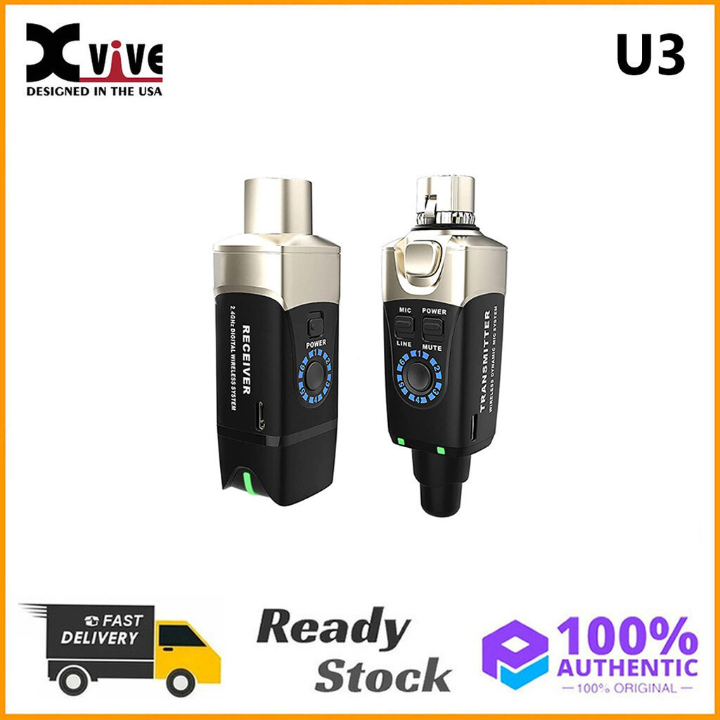 Xvive U3 Plugon crophone System XLR สําหรับ Dynac crophone Audio xer PA ระบบและกล้อง DSLRTH99 RVDR