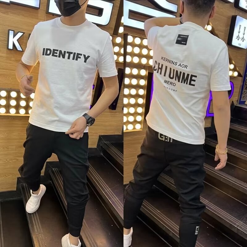 2025 NEW 2025Q3085 Combed Cotton Black White P13 S-5XLnew23 B3OH