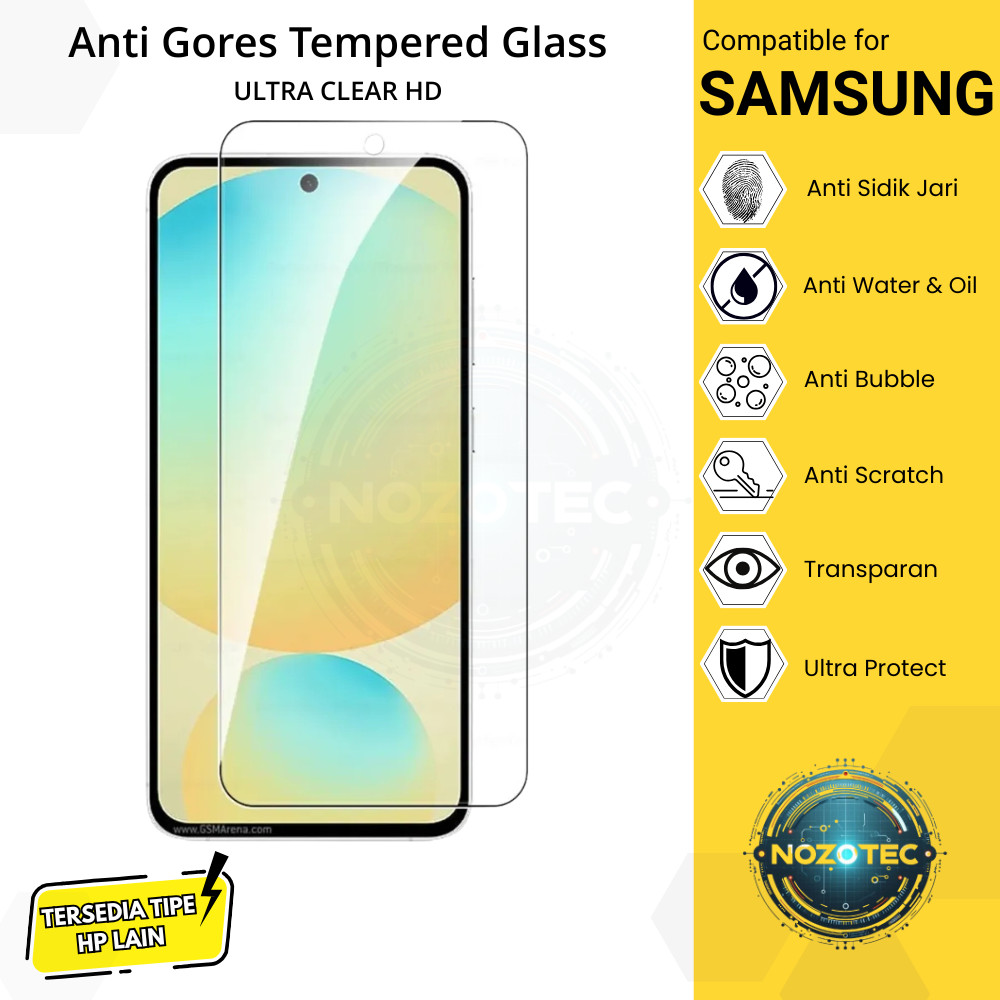 LAYAR กระจกนิรภัยใส Anti-Scratch Samsung Galaxy A01 A02 A02s A03 A04 A04e A04s A05 A05s A06 A07 (4G 