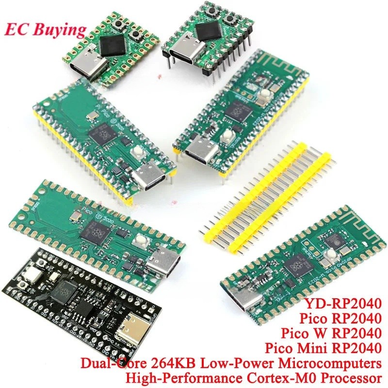 Raspberry Pi Pico W Mini RP2040-ZERO Development Board Dual-Core ARM Low-Power Microcontroller Cortex-M0 + โปรเซสเซอร์