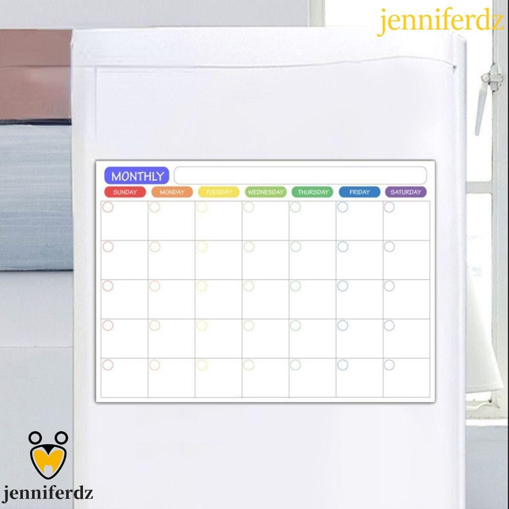 JENNIFERDZ Memo Message Board Magnetic Elastic Work Plan A3 To Do List ไวท์บอร์ด Month Planner