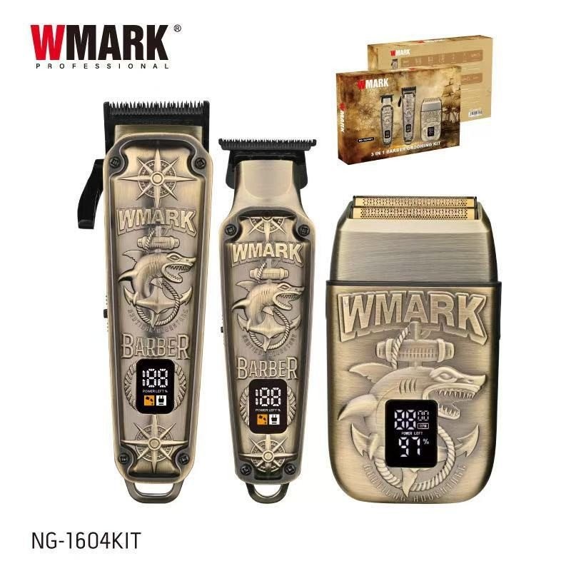 WMARK NG-1604 ชุดกรรไกรตัดเล็บ ปัตตาเลี่ยนไฟฟ้า ปัตตาเลี่ยนตัดผม ปัตตาเลี่ยนตัดผมแบบชาร์จไฟได้ ร้านท