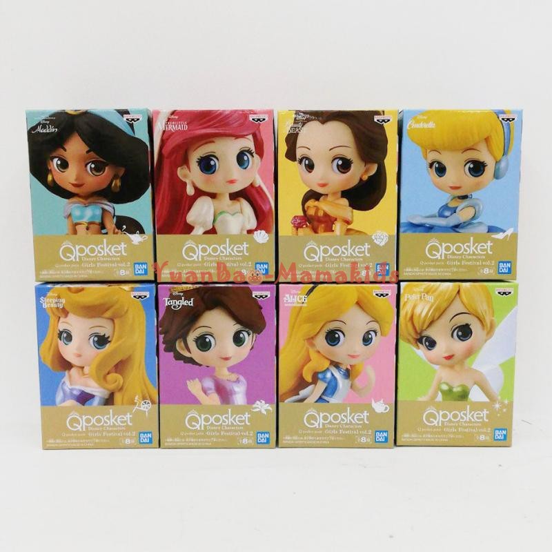 พร้อมส่ง เวอร์ชั่นญี่ปุ่นของแท้ Disney Pearlescent Ariel Qposket petit Princess Party Figure