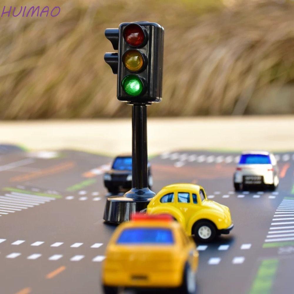 Huimao รุ่นไฟจราจร, ไฟจราจรขนาดเล็ก LED พลาสติก, ไฟจราจรของเล่นระบบอะคูสติก Early Educational การจราจรความปลอดภัยรุ่นแผนที่แสงอนุบาล