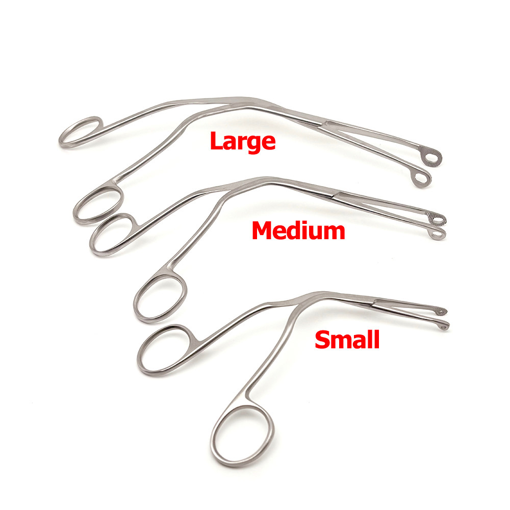 สแตนเลส Magill Catheter Forceps และ Laryngeal คีมคอ - เครื่องมือผ่าตัดที่ทนทานในสนามทางการแพทย์
