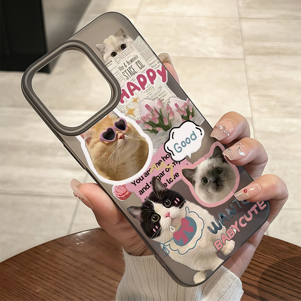 จัดส่งในพื้นที่ เคสมีน้ำค้างแข็งTPU รู้สึกดี มีสีสัน For IPhone16 15 14 13 11 7 8 plus Pro Promax X XR XSMAX DKMS217 ราคา ถูกที่สุด ดีลบีเคเค แกลเลอรีภาพที่ 2