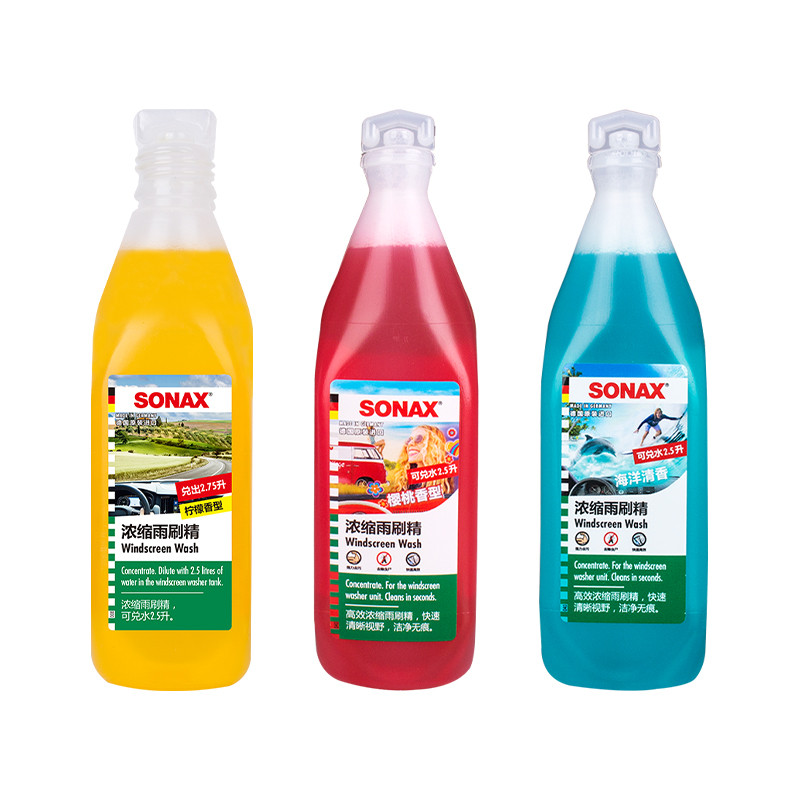 Sonax sonax sonax รถแก้วน้ํา Concentrated Wiper Water Wiper Essence ฤดูร้อนล้างไขมันฟิล์ม Deworming 
