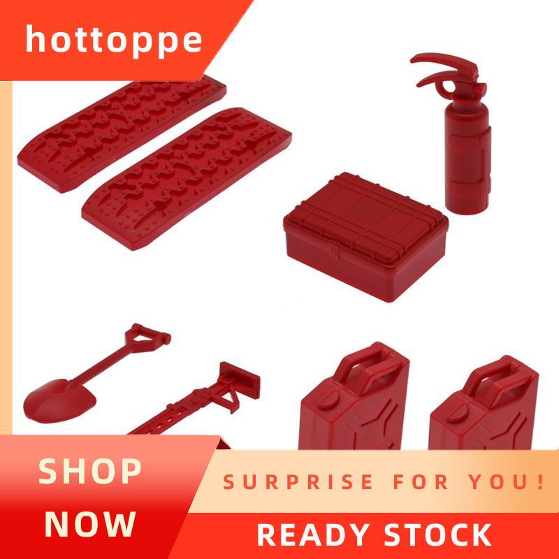 hottoppe8Pcs จําลองพลั่วทรายบันไดถังดับเพลิงสําหรับ MN D90 MN99S Fayee FY003 RC รถตกแต่งอะไหล่