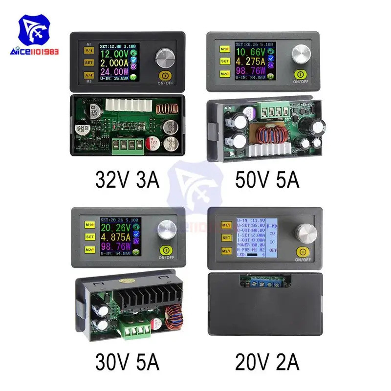 Diymore DPS5005/DPS3005/DPS3003/DP50V5A/DP20V2A ดิจิตอลปรับโปรแกรม Step-Down Buck Converter โมดูลแหล