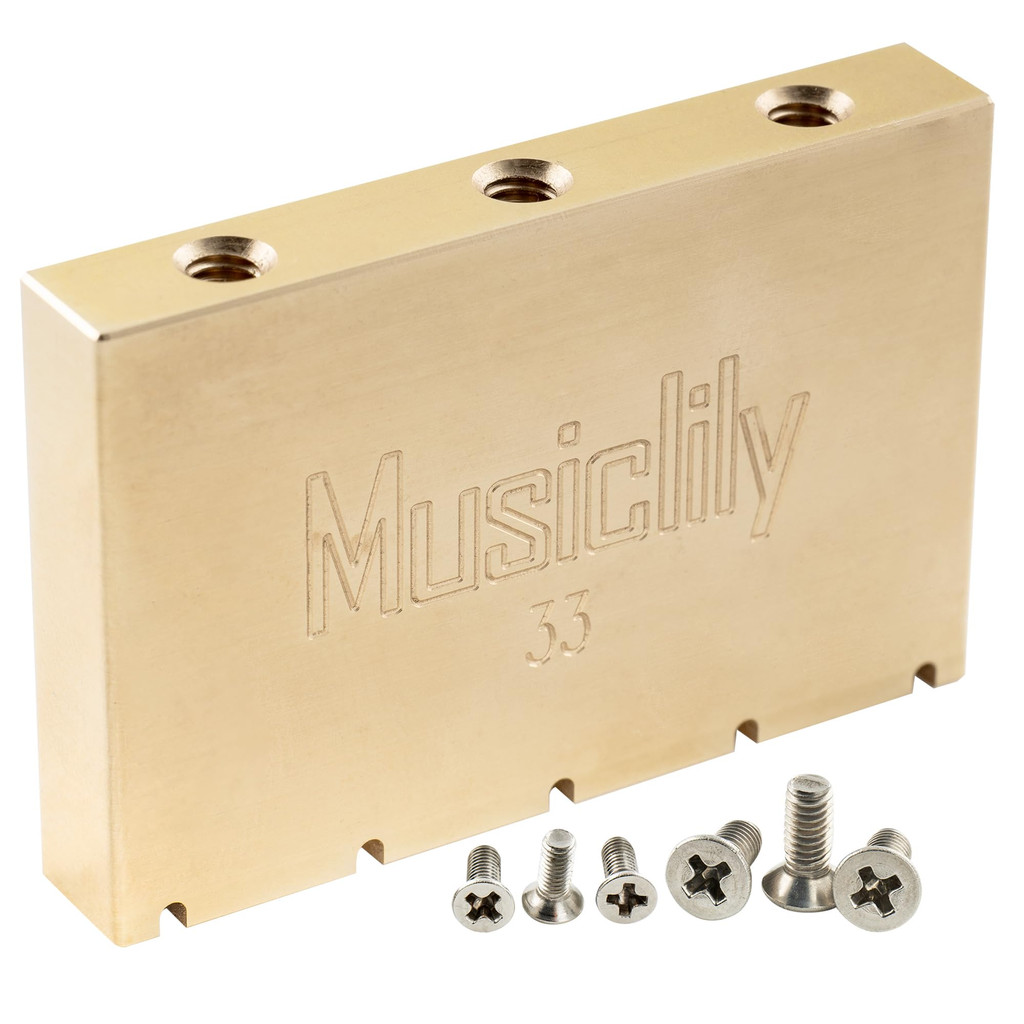 Musiclily Ultra บล็อกทรีโมโลทองเหลือง Gotoh GE1996T กีตาร์ไฟฟ้า Floyd Rose สำหรับยูนิตทรีโมโลタイプ Flo
