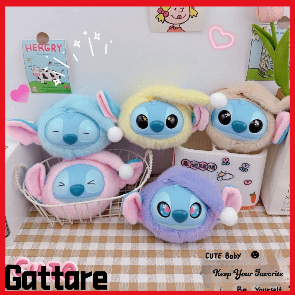 GATARE Stitch พวงกุญแจ, Fluffy Lilo & Stitch ตุ๊กตาพวงกุญแจ, Kawaii ตุ๊กตานุ่มพวงกุญแจรถปี