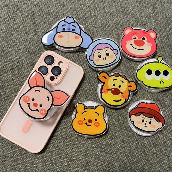 giptok แม่เหล็ก วงเล็บแม่เหล็ก ขาตั้งแม่เหล็กลูกหมูน่ารักเหมาะสำหรับถุงลมนิรภัยโทรศัพท์มือถือแหวนดูด