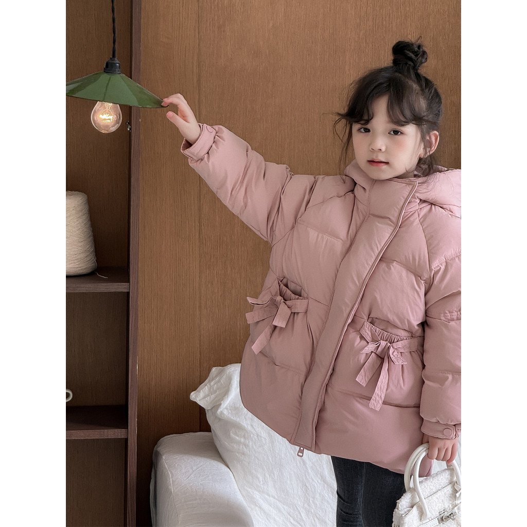 555 โบว์ยาวกันลม] Clearance [เสื้อแจ็คเก็ตดาวน์เปลี่ยนคืนหนา.ไม่ใช่เป็ดสีขาวอบอุ่นคุณภาพสูงลง 03KK