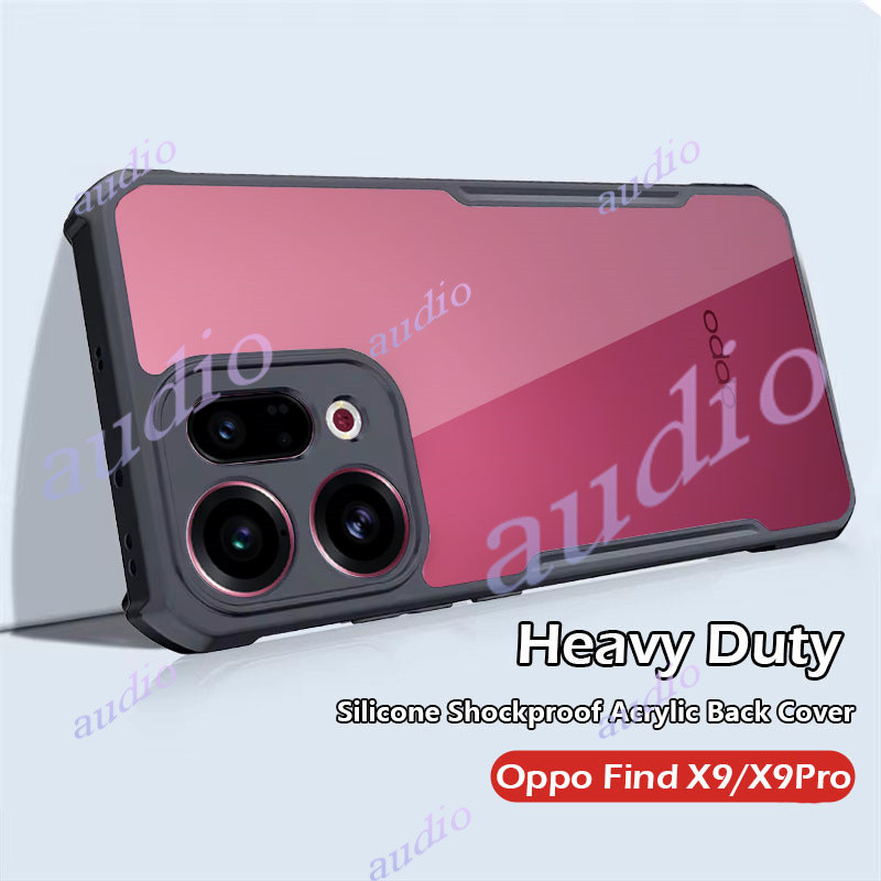 OPPO Find X9 Pro 5G Anti Drop เกราะโปร่งใสอะคริลิคกันกระแทกเลนส์กล้องป้องกันสําหรับ Oppo Find X9 Pro X9Pro 5G 2025 Soft TPU เคสโทรศัพท์สําหรับ OPPO FindX9 Pro FindX9Pro 5G