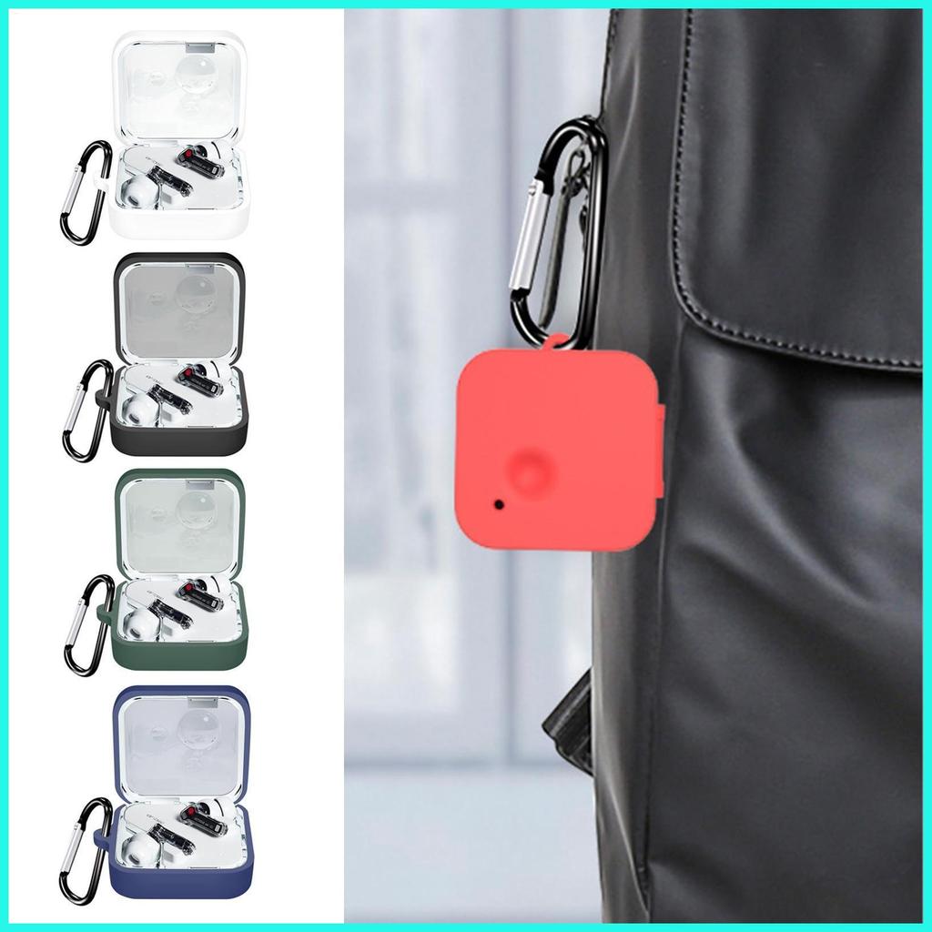 สีทึบซิลิโคนสําหรับ Nothing Ear2 หูฟังฝาครอบป้องกันสําหรับ Nothing Ear 2 หูฟังซิลิโคน jannyph