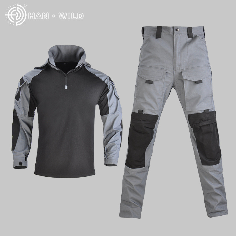 Wolves G3 ชุดกบแขนยาวชุดยุทธวิธีผู้ชายผู้หญิงชุดพรางกลางแจ้ง Field Dragon Armor Training Suit GEN3 ส