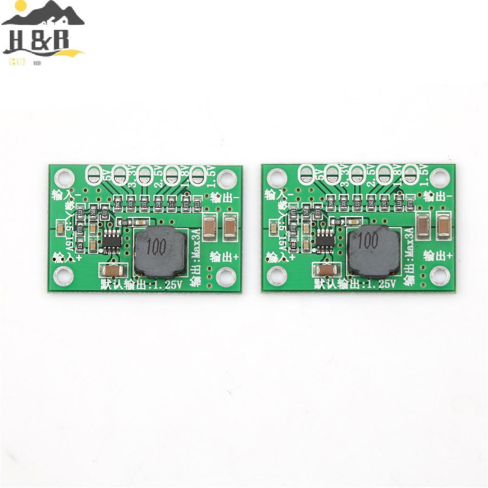 H&B Oct ใหม่ DC-DC Buck Converter ขั้นตอนลงโมดูลไฟ 5 ~ 16V ถึง 1.5V 1.8V 2.5V 3.3V 5V 3A {th}