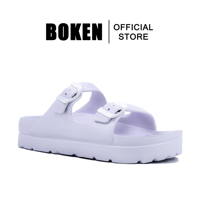 BOKEN Sandals ยรัดคู่แบบปรับได้น้ําหนักเบารองเท้าแตะใส่สบายสําหรับสวมใส่ในร่มกลางแจ้ง