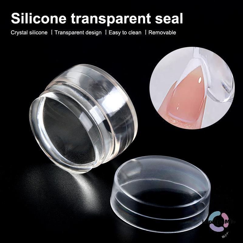 LontimeMio] ซีลน้ํามันโปร่งใสพร้อม Scraper Erasable French Nails Stampแม่แบบออกแบบเล็บเครื่องมือการพิมพ์ยาทาเล็บปั๊มเล็บเครื่องมือใหม่