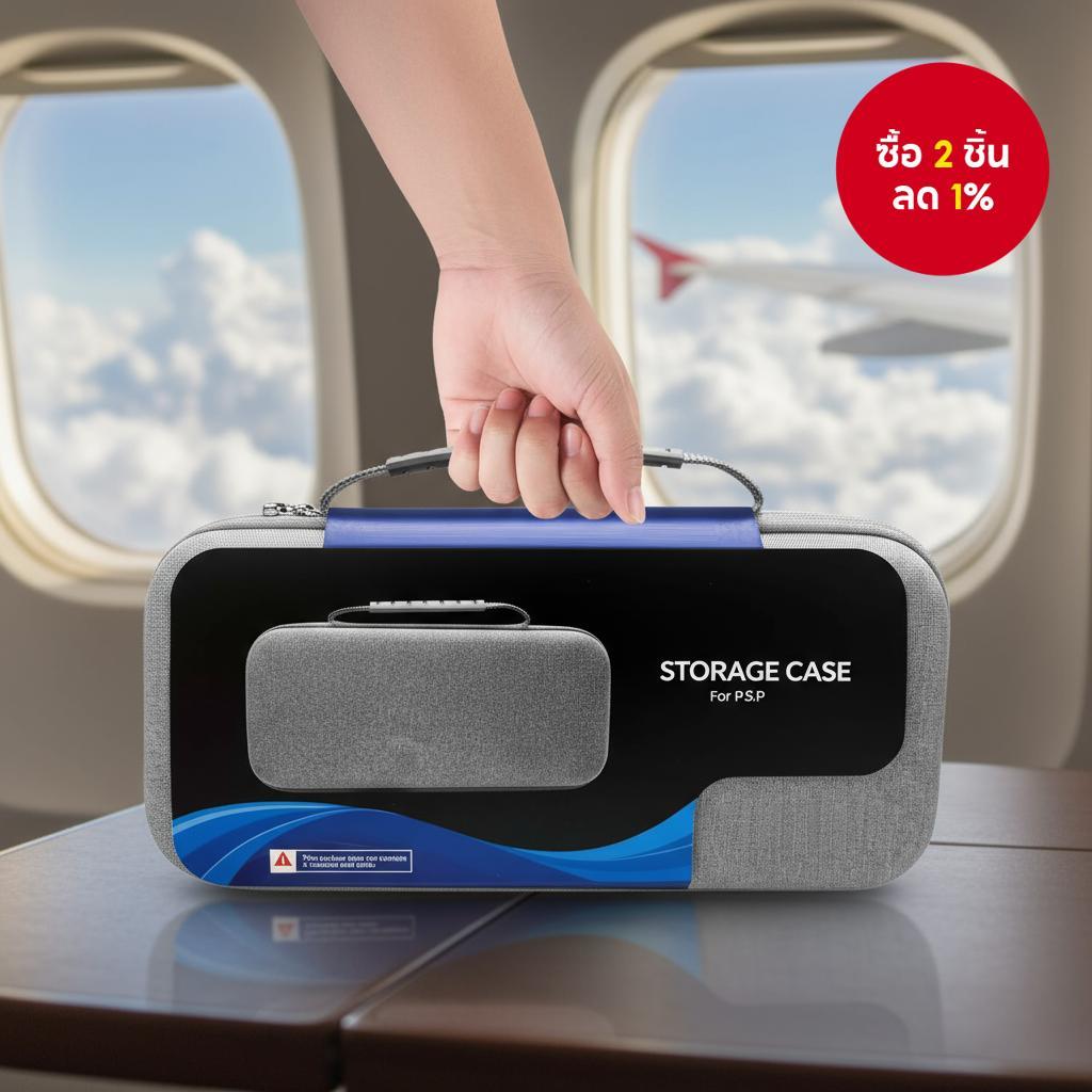 กระเป๋าเดินทางป้องกันสําหรับเครื่องเล่นรีโมท Playstation Portal, เคสกันกระแทก EVA แข็งพร้อมที่เก็บอะ