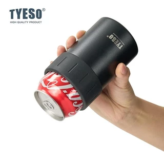 TYESO ปลอกกระป๋องสแตนเลส เก็บความเย็นได้นาน เหมาะกับกระป๋องทุกยี่ห้อ (350-520มล.)
