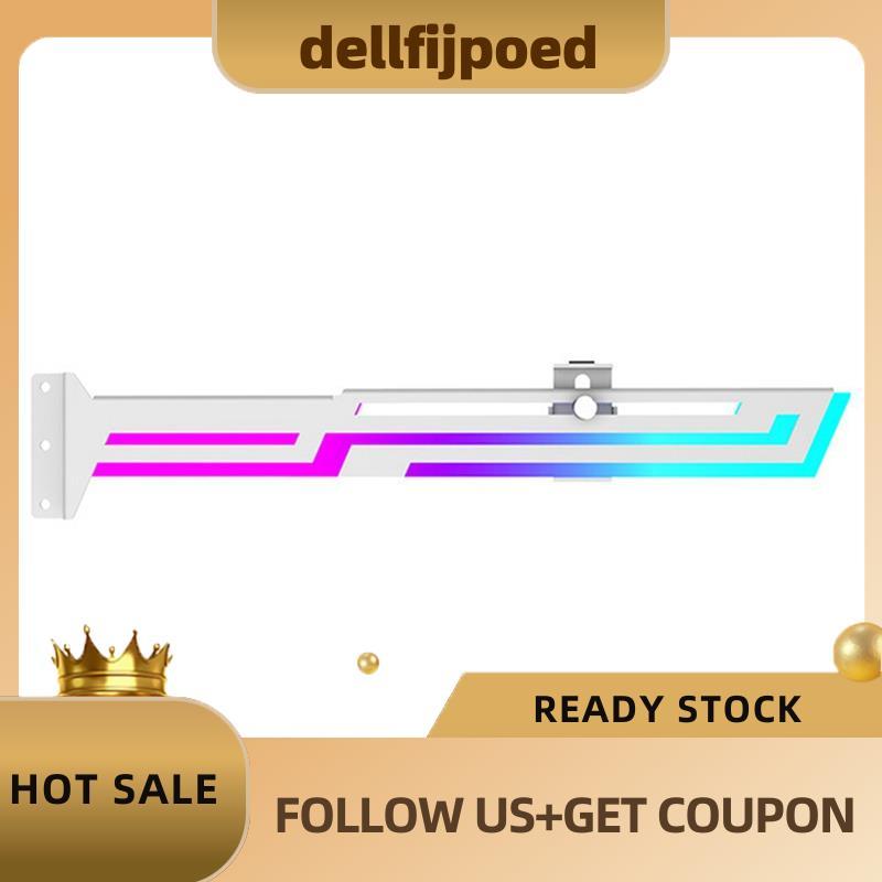 dellijpoedARGB กราฟิกการ์ด GPU ผู้ถือ GPU รั้งปรับความสูงแนวนอน GPU Bracket AURA SYNC GPU การ์ดผู้ถื