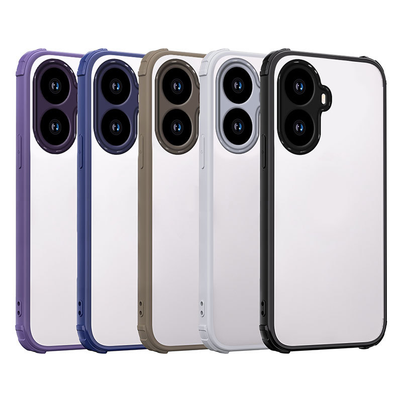 Matte อะคริลิคโปร่งใสป้องกันกรณีใช้งานร่วมกับ ForXiaomi POCO M7 X7 X6 C75 C71 C61 C85 C65 14T 12T 15T 11T M6 กรอบซิลิโคนโปร่งใส Hard PC ฝาหลัง