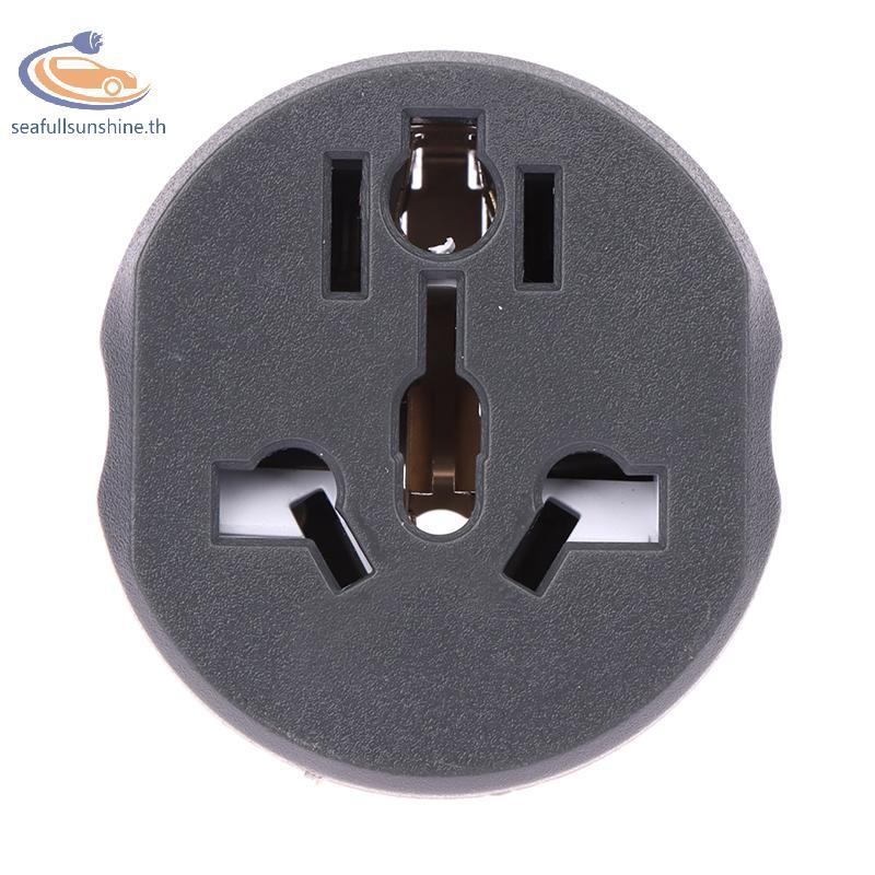 Seaf> ปลั๊กแปลงมาตรฐานเยอรมัน FR AU US UK To EU Euro Korea Universal Travel Adapter Home Plug Adapte