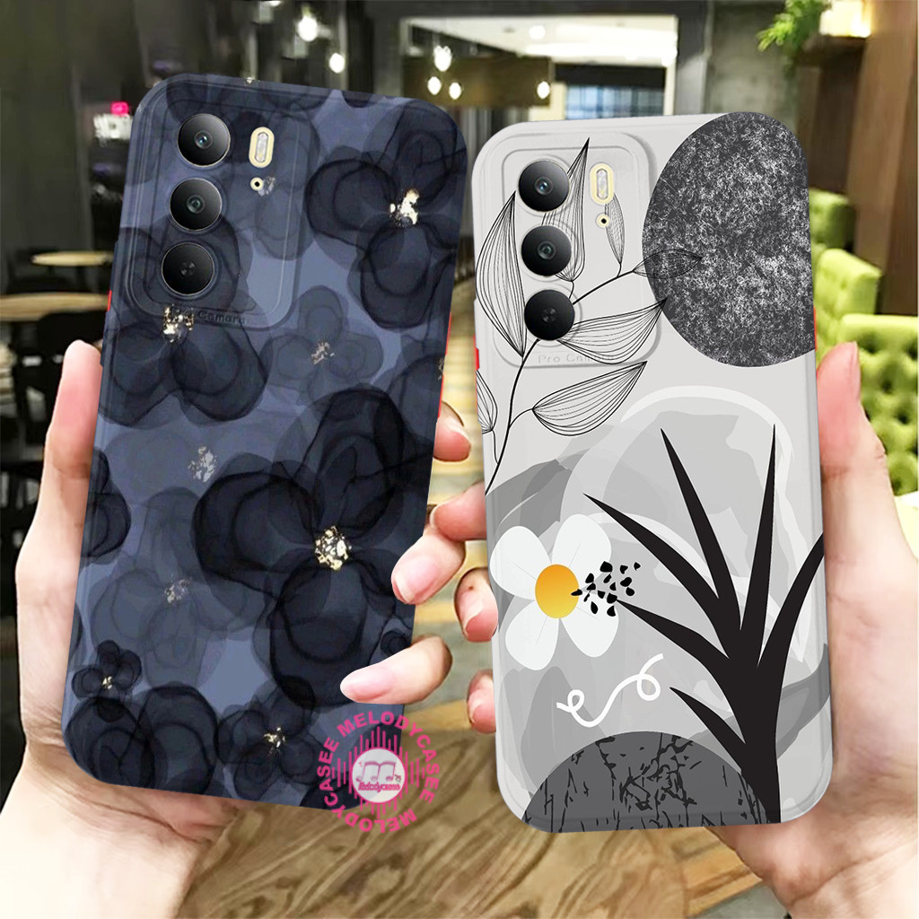 [MC7] Realme C75 C75x C71 C65 4g 2024 Cute Flower Motif Case - Softcase ยืดหยุ่น Pro Camera