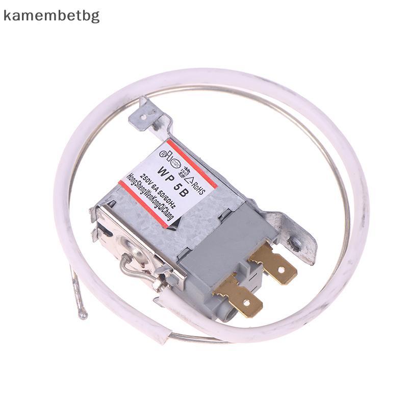 Kamembetbg WP5B 2Pin ตู้เย็นเครื่องทําความเย็น Thermostat AC 250V 6A 50/60Hz อุปกรณ์เสริมตู้เย็น 50 ซม.สายโลหะ TH