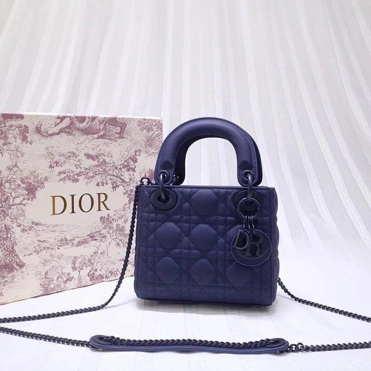 DIOR Dior Dior Bag mini Dior Lady Matte Female Bag Three Grid Dior Dior Bag