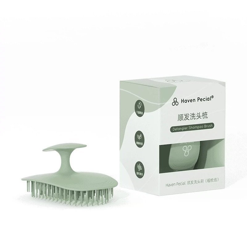 Haven Hair Grabber Pecial Comb แปรงนวดหนังศีรษะ หวีแชมพู แชมพูป้องกันอาการคัน หัวแชมพู YQ3O