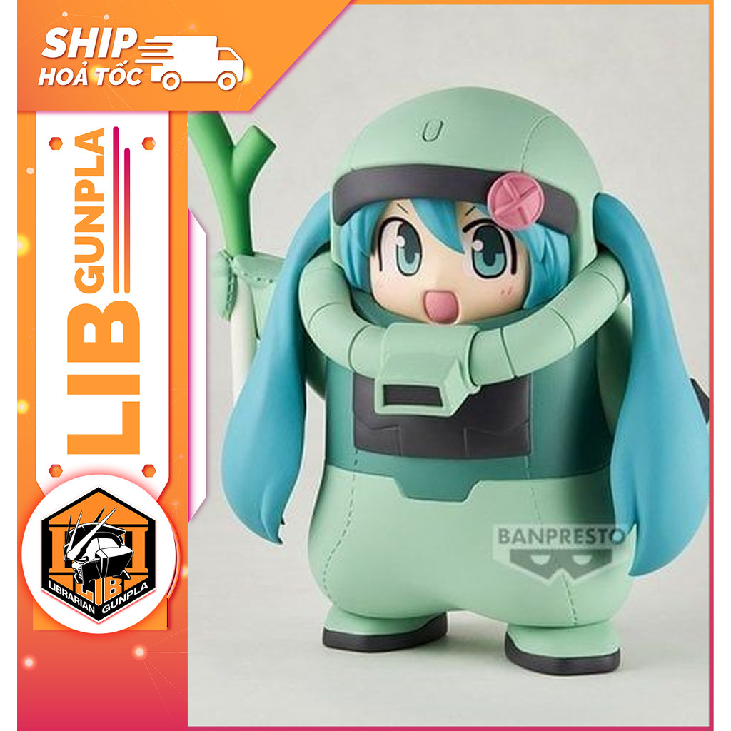 โมเดลตัวละคร Banpresto - GUNDAM 45TH x HATSUNE MIKU - Zaku-Gurumi Hatsune Miku Ver