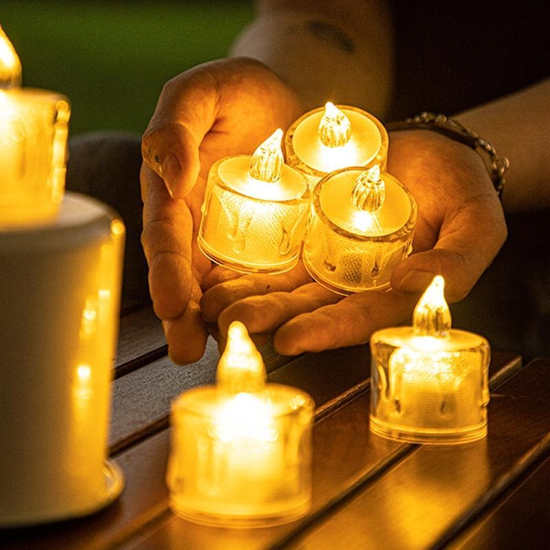 3 ชิ้น🔥 โคมไฟเทียน LED เทียนไฟฟ้า เทียนจำลอง ไฟ ใช้งานได้เสมือนเทียนจริง แต่ปลอดภัย ไม่ร้อน ไม่อันตราย โรแมน ตกแต่งบ้าน ขอแต่งงาน วันเกิด ตกแต่งฉาก ThaiJOY - รูปที่ 2