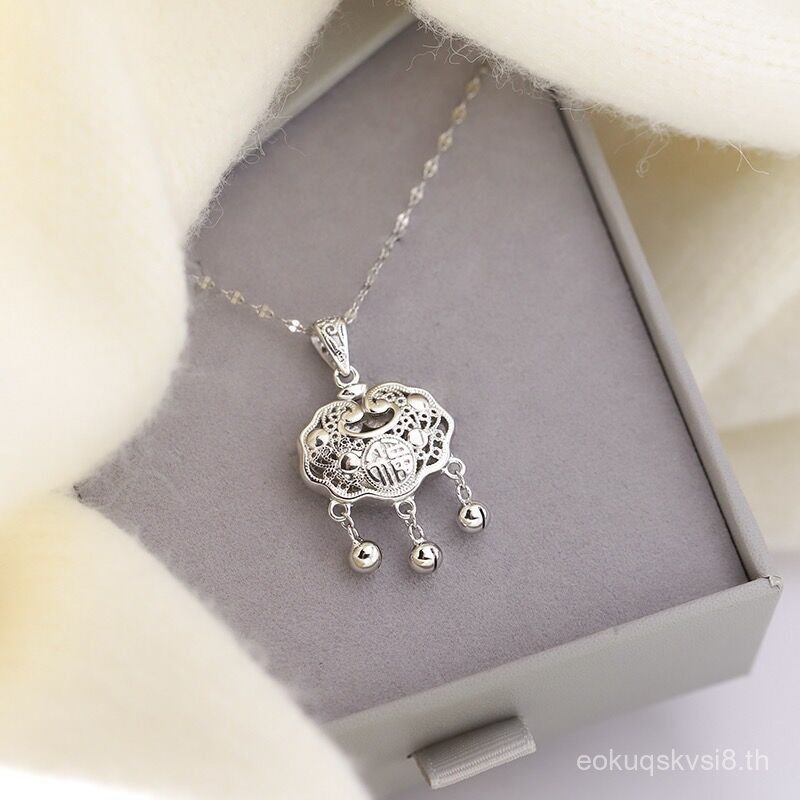 สร้อยคอเงินสเตอร์ลิง S925 ดีไซน์ใหม่ปี 2023 พร้อมเชือกhand-woven สวมใส่ได้นาน