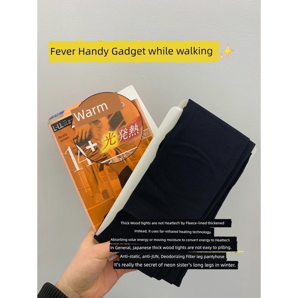 ถุงน่อง Atsugi Atsugi กางเกงเลกกิ้งระบายความร้อนสำหรับผู้หญิง110D140D180D ถุงน่องกำมะหยี่เอวสูงใส่แล