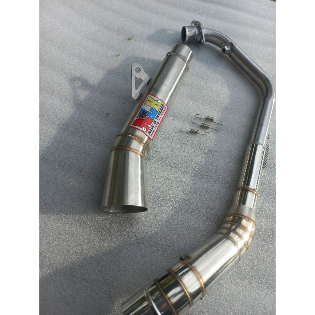 1 ชุด NLK ท่อไอเสีย Super เปิดท่อสําหรับ Raider 150 fi carb Fz150i Y15ZR Lc135 R15 v2 v3 Rs150 Gsx150 Mt15 Megapro Neotech Cb150r ใหม่ ราคา ถูกที่สุด ดีลบีเคเค แกลเลอรีภาพที่ 3