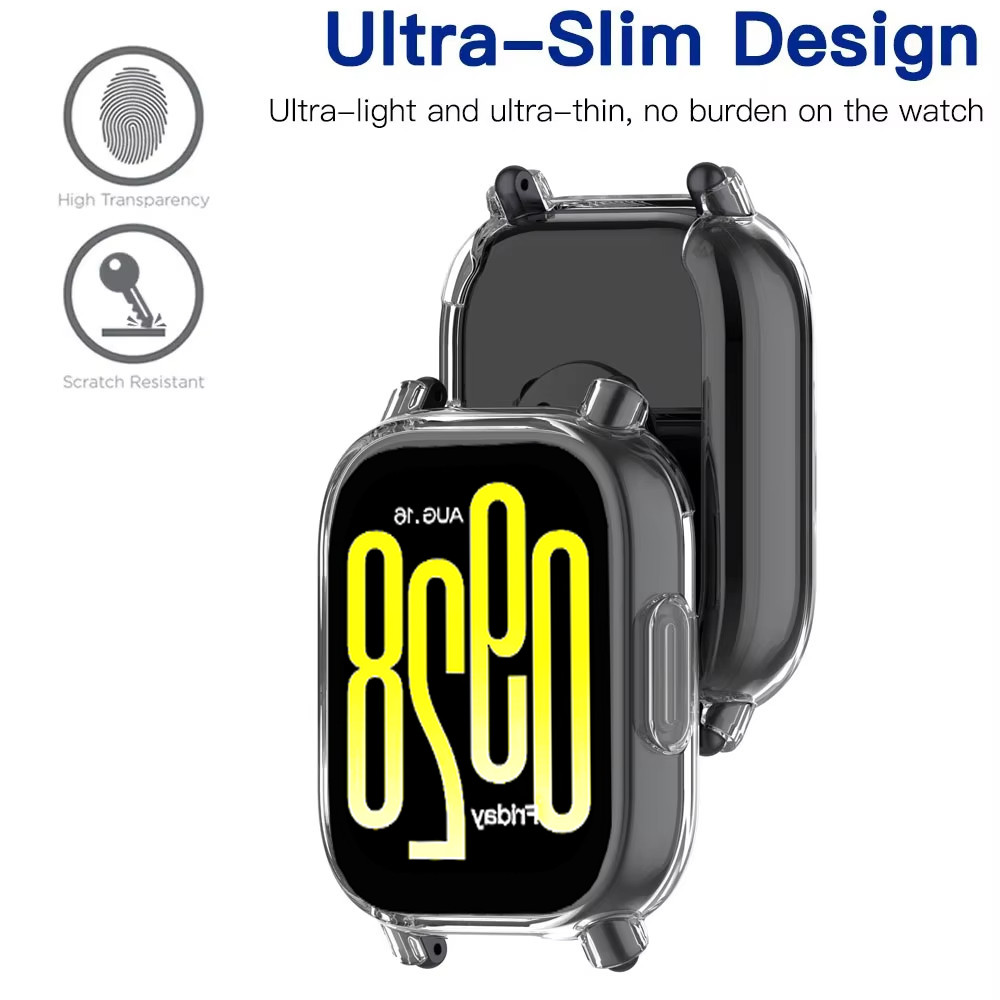 เคส TPU for Smart Watch Xiaomi Redmi Watch 5 Active/Redmi Watch 5 Lite ฟิล์มกันรอยหน้าจอนุ่ม for Redmi Watch 5 Lite ราคา ถูกที่สุด โปรบีเคเค แกลเลอรีภาพที่ 2