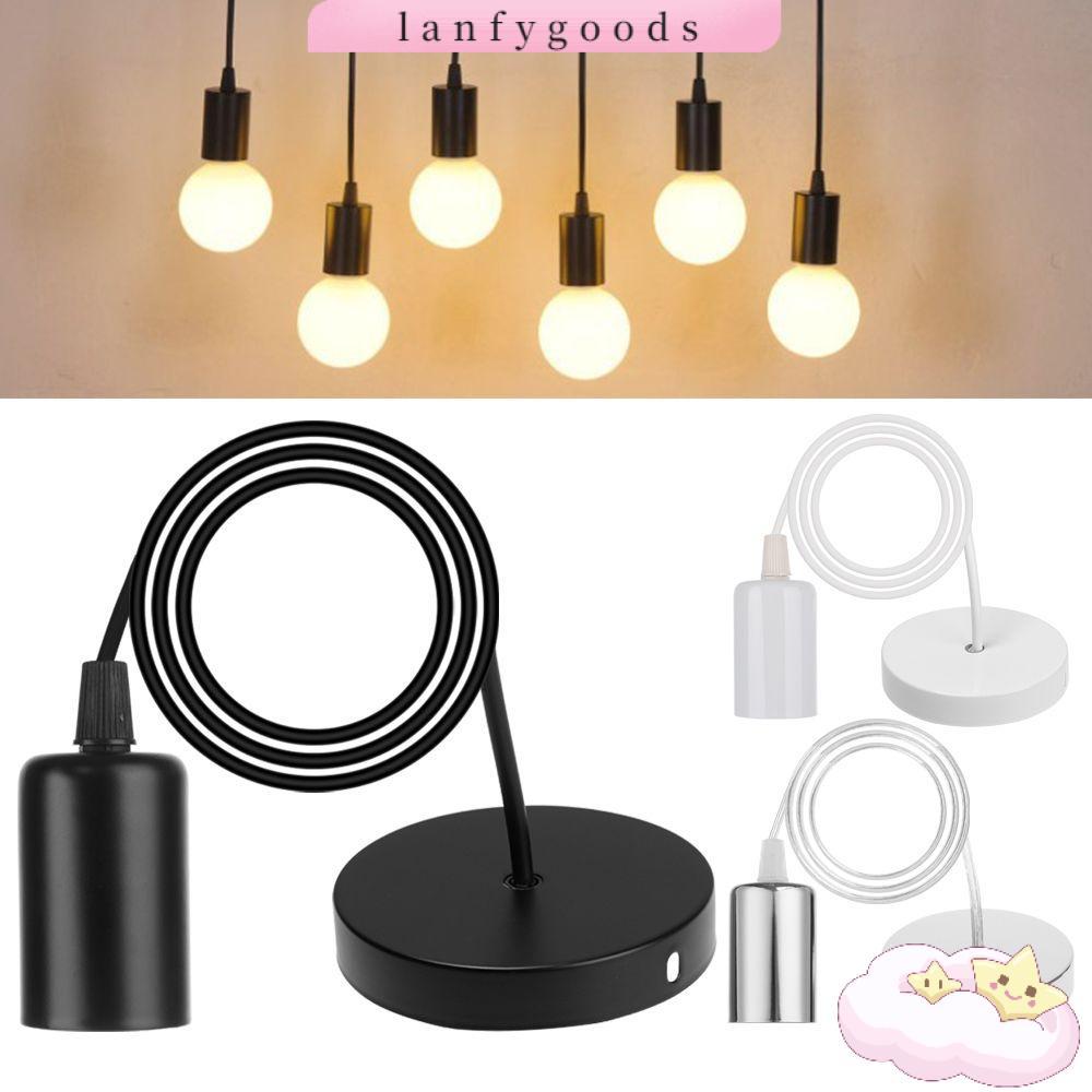 LANFYGOODS 0.5 M/0.8 M/1 M/1.2 M/1.5 M/2 M E27 โคมไฟผู้ถือ Hot Vintage Retro สายไฟ Grip ฐานสกรู