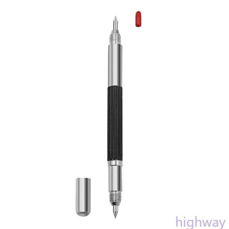Hi Alloy Steel Tip Double End Scriber Pen Ceramics Glass Marking Tool