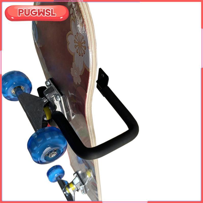 สเก็ตบอร์ด-hooks แน่นอนบนผนังแบบประหยัด ทำจากโลหะ มีที่จัดเก็บและแสดงของสองช่อง - รูปที่ 5