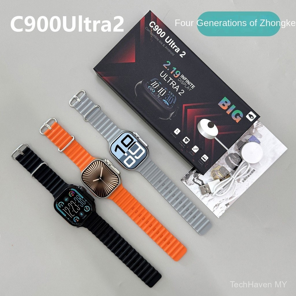 C900Ultra2 smartwatch Huaqiangbei s9ultra2 บลูทูธโทรนาฬิกาสปอร์ตผู้ชาย