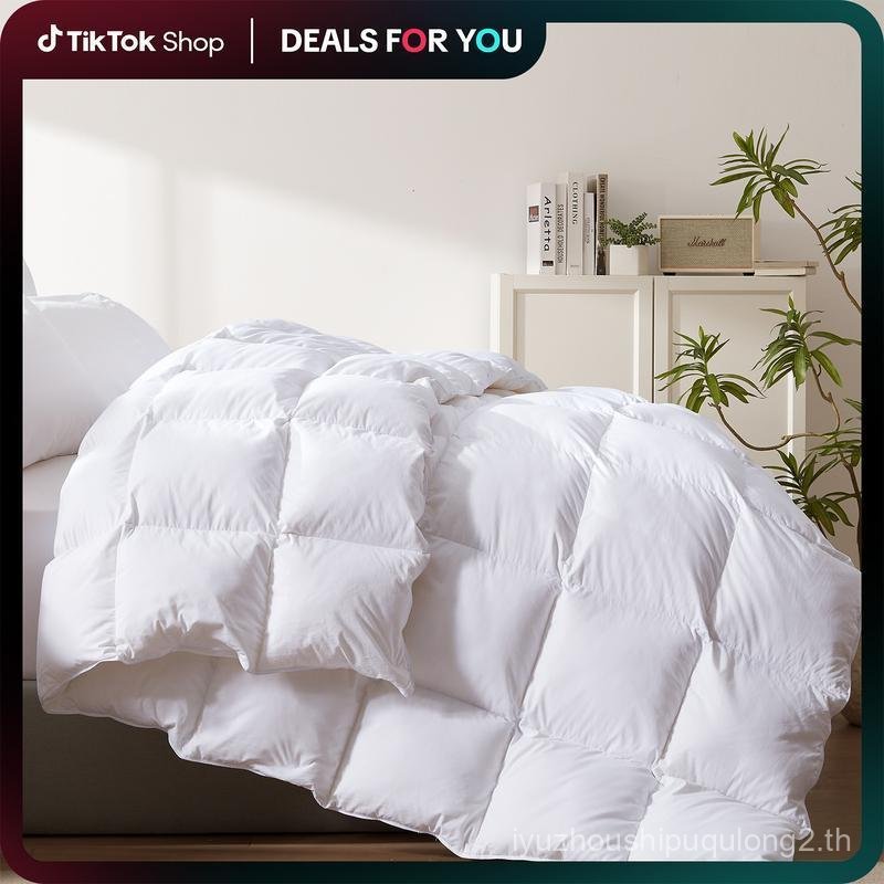 【Deals for you days】Cosybay Luxurious Goose Down Comforter with Extra Filling for Winter, Made with 