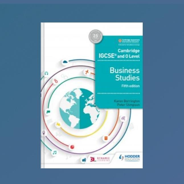 หนังสือ สตั๊ดธุรกิจระดับ Cambridge IGCSE และ O ฉบับ 5