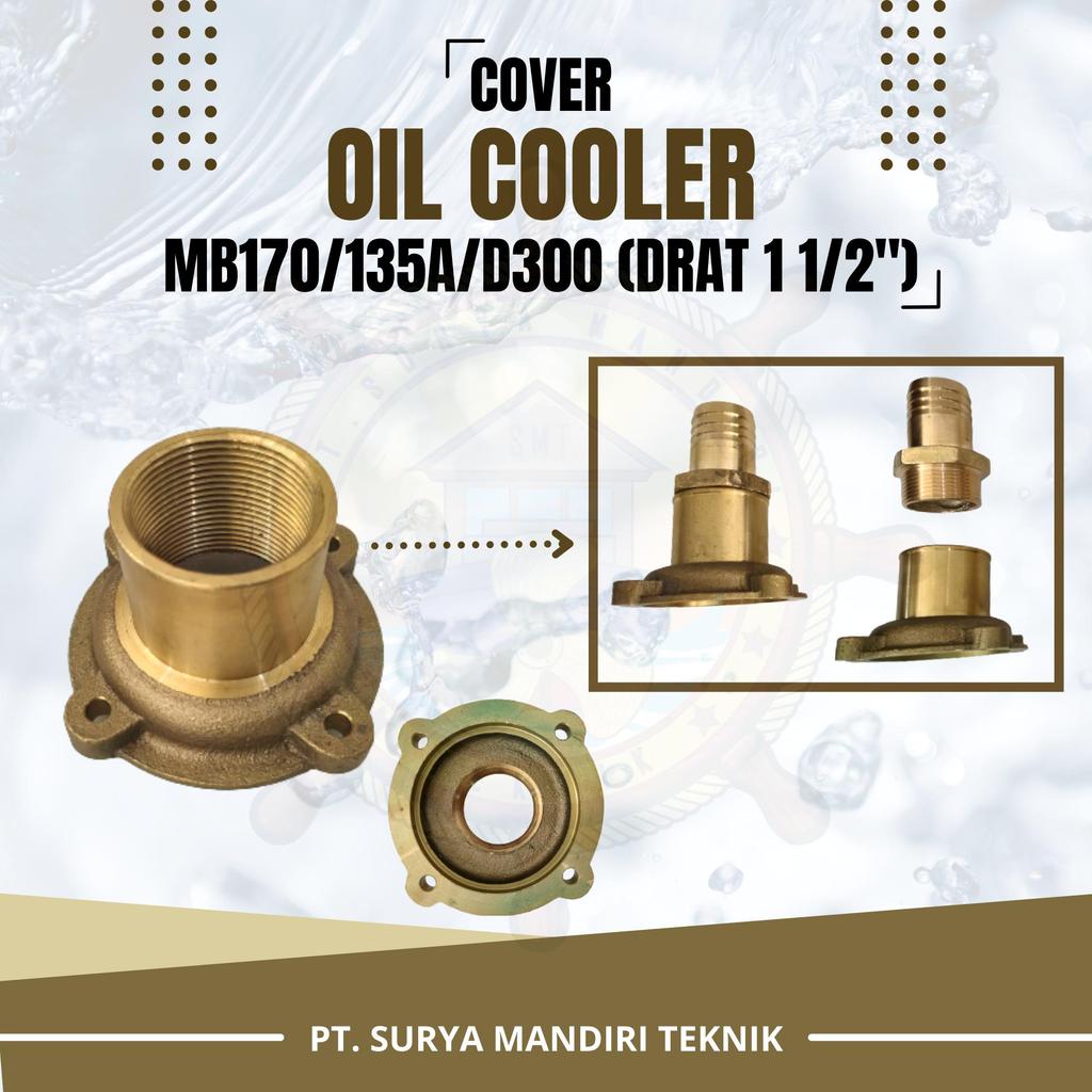 ฝาครอบน้ํามัน COOLER DERAT 1 1/2" MB170/135A/D300 BRASS Q08-02-03A