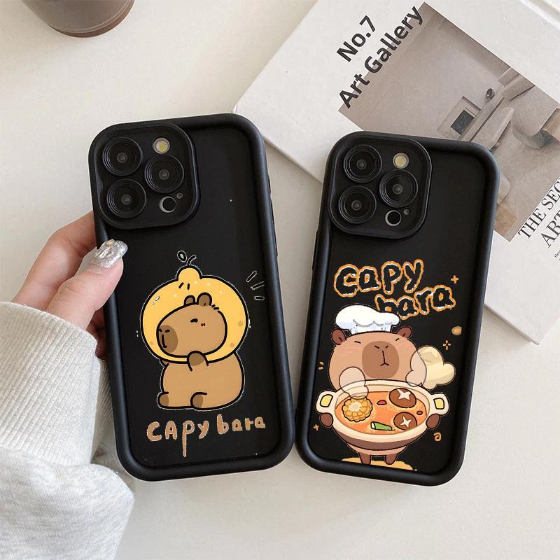 น่ารัก Capybara กรณีสัตว์พิมพ์สําหรับ Vivo V23E V21 V23 V30 V25 V29e V30e 5G V21e 4G V15 V27 V29 V25