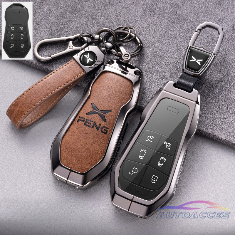 ฝาครอบป้องกันแบบเต็ม Fob ฝาครอบ XPENG X9 เคสกุญแจสําหรับ XPENG X9 G6 Keybox ผู้ถือสไตล์ย้อนยุค