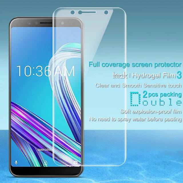 ไฮโดรเจล Asus Zenfone Max M1 / Max M2 / Pro M1 / Pro M2 / Max Plus M1 Anti-Scratch Premium Full Cove