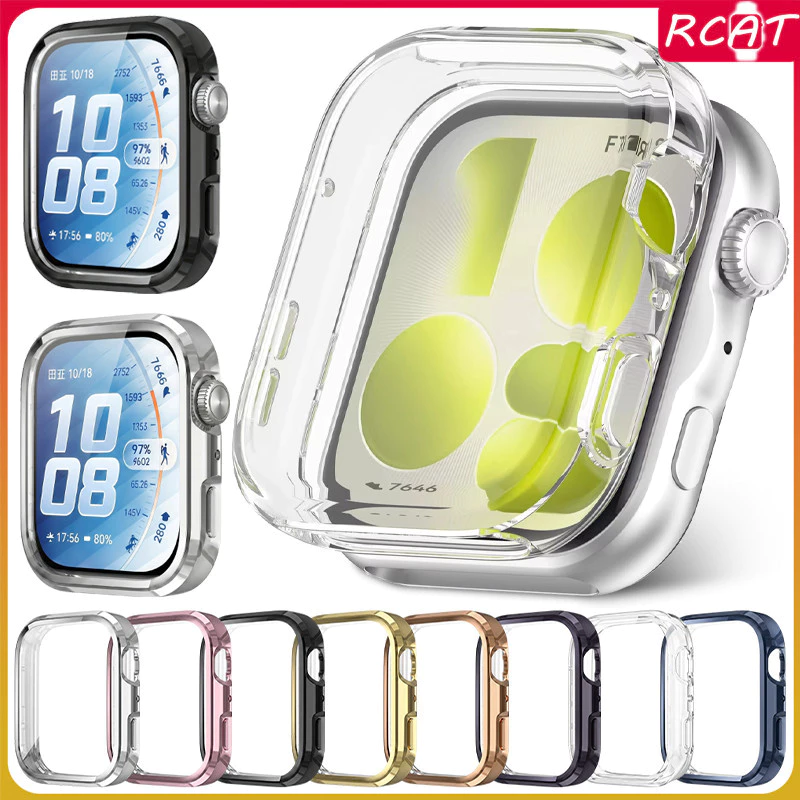 กรณีนุ่ม TPU for Huawei Watch Fit 5 4 3 / Huawei Watch Fit 5 4 Pro ครอบคลุมเต็มจอป้องกันกรอบกันชนอุปกรณ์เสริม